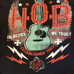 House of Blues vintage scoop neck short sleeve women’s tshirt
